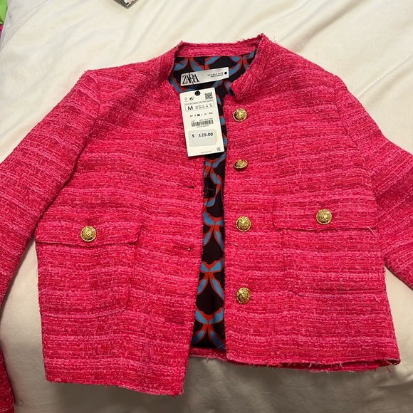 Zara Jackets & Blazers - NWT Zara Pink Blazer